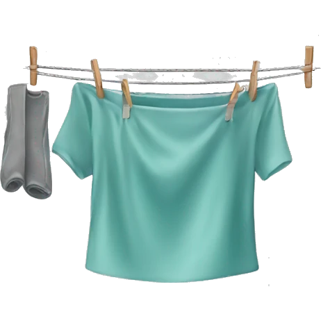 folding clothes line  emoji