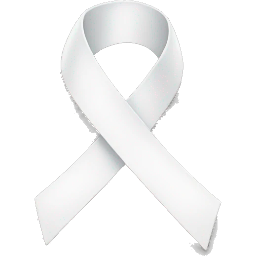White ribbon emoji