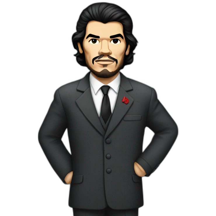 Ernesto Che Guevara in suit and tie emoji
