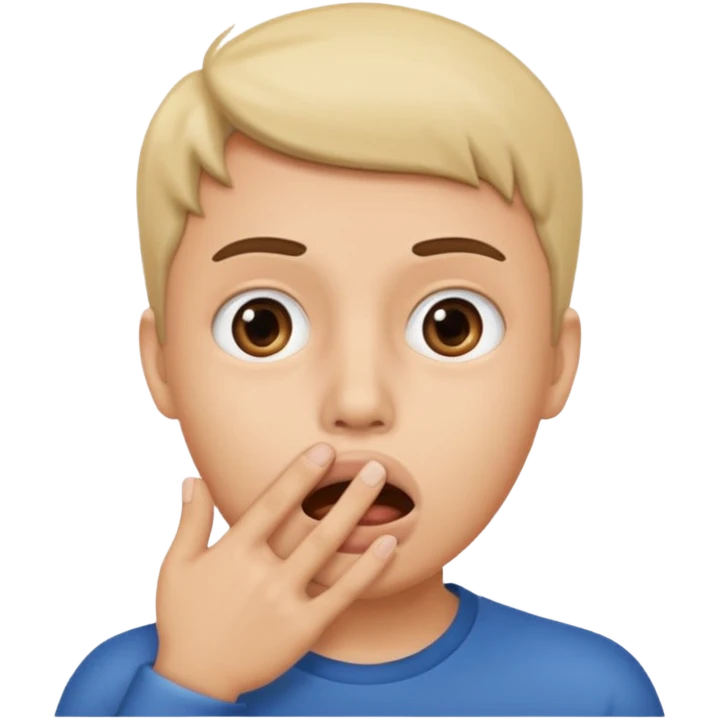 suprised face with hand over mouth emoji