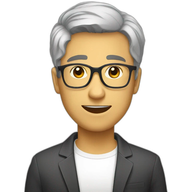 GG écrit en version dessin animé emoji