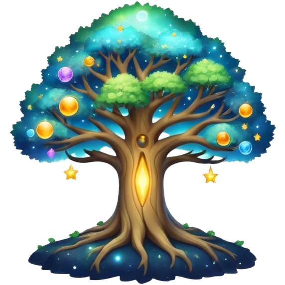 World tree in space emoji