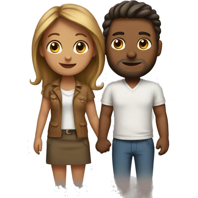 Long distance couple  emoji