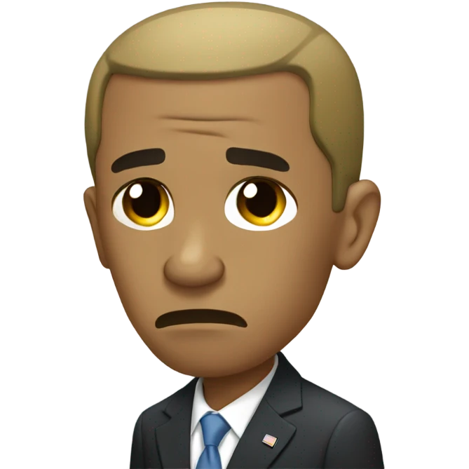 Sad Obama  emoji