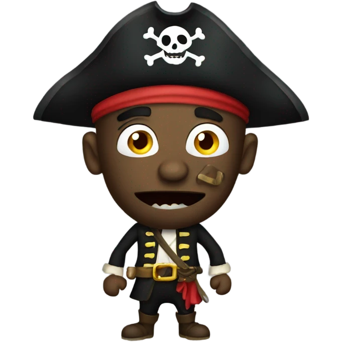 Scary pirate emoji