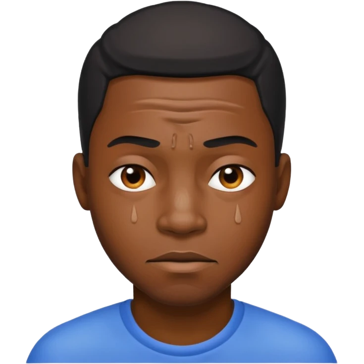 Black man hurting  emoji