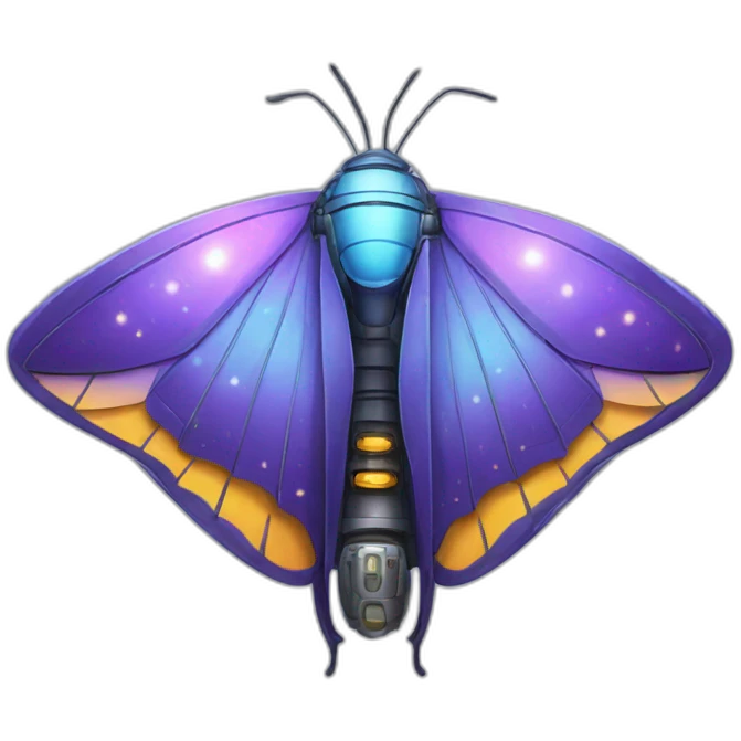butterfly spaceship emoji