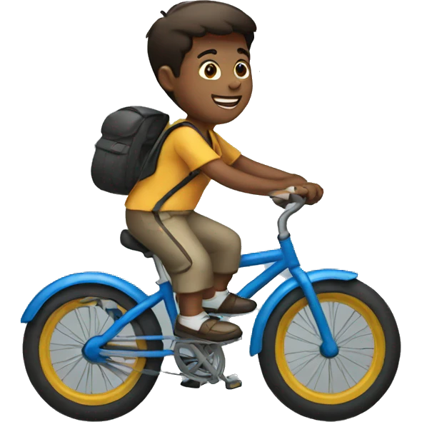 Boy on cycle  emoji