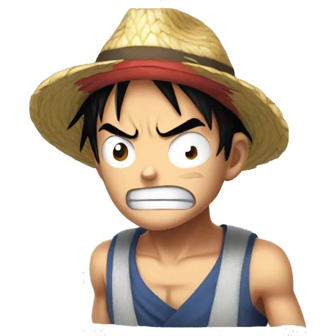 Angry Luffy emoji