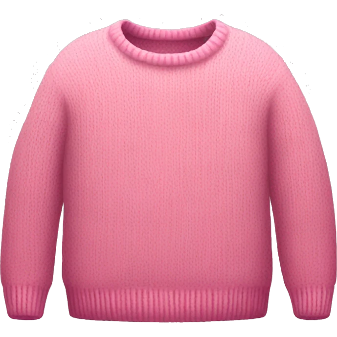 Pink sweater emoji