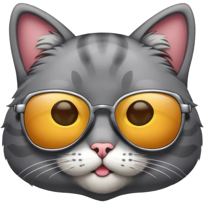 Cat wearing sunglasses emoji