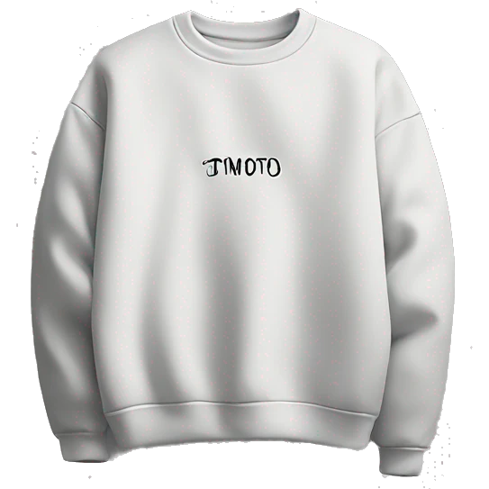 Crewneck with a small inscription on the right side in the corner TONOS emoji
