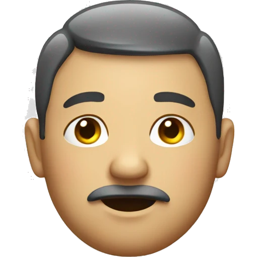 A wet fat guy emoji