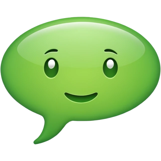 green speech balloon emoji