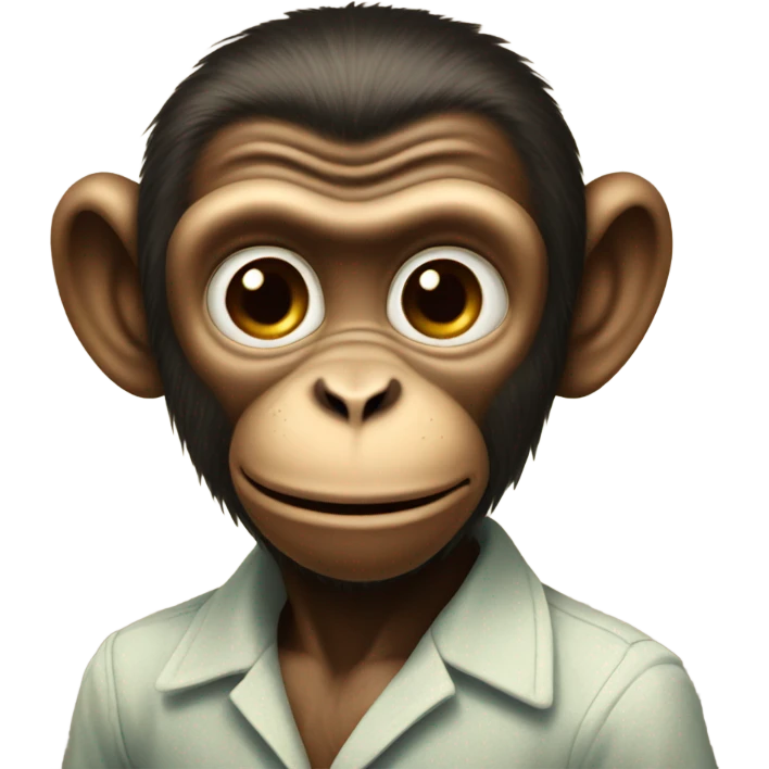 nostalgic feeling monkey emoji
