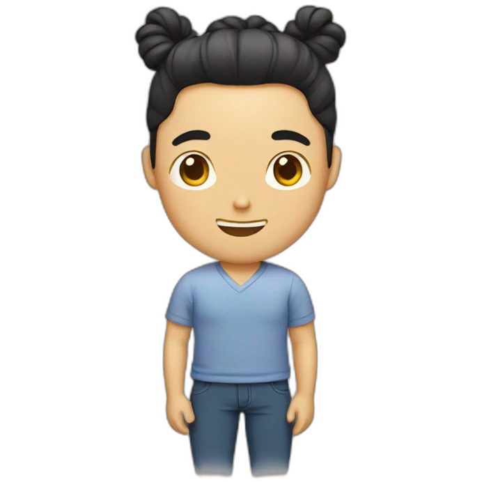 korean-american-man-with-man-bun emoji