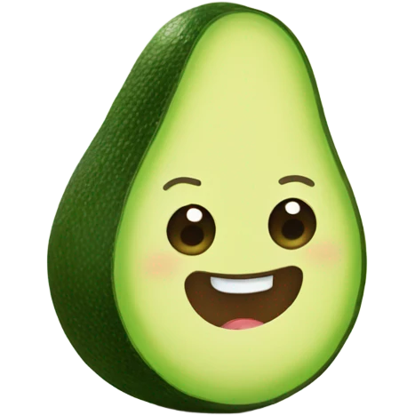 avocado waving hand emoji