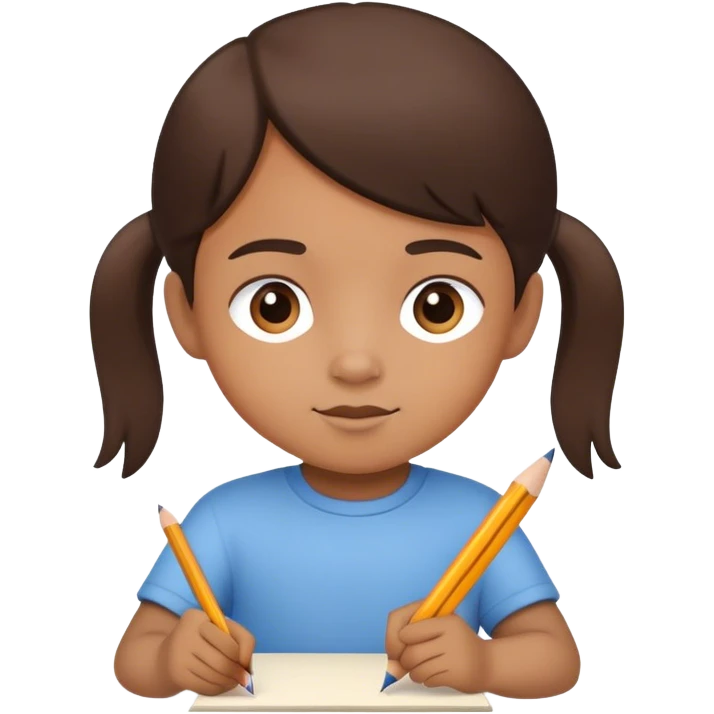 kid drawing emoji