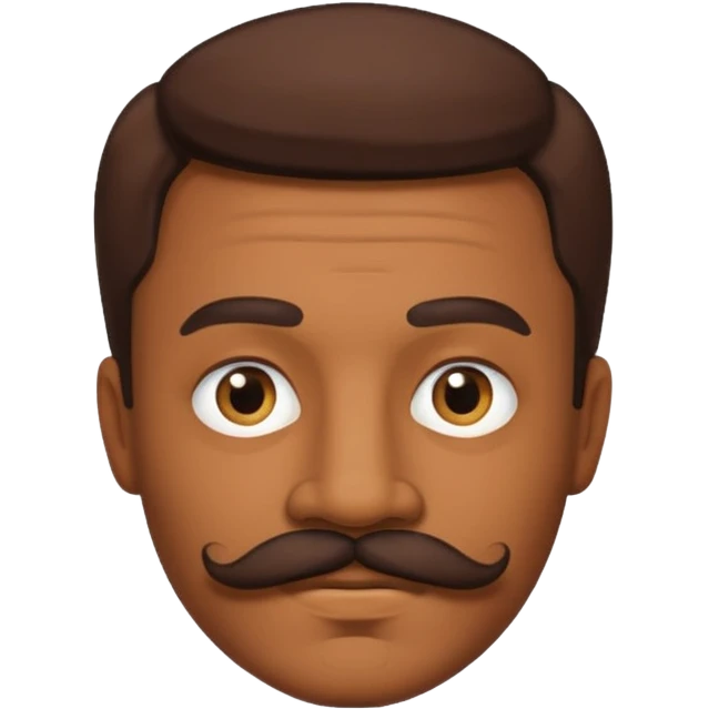 Retro 70s man face emoji