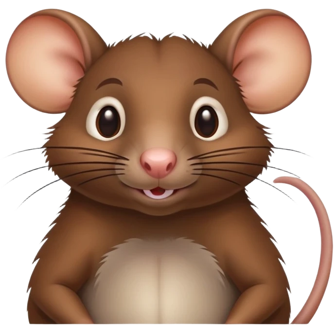cunning rat with body emoji