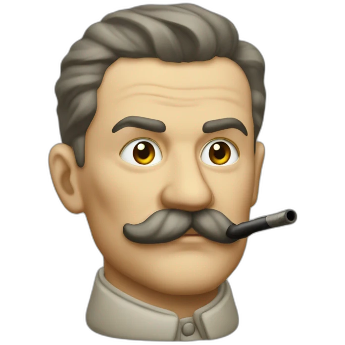 Josef Staline qui fume une pipe emoji