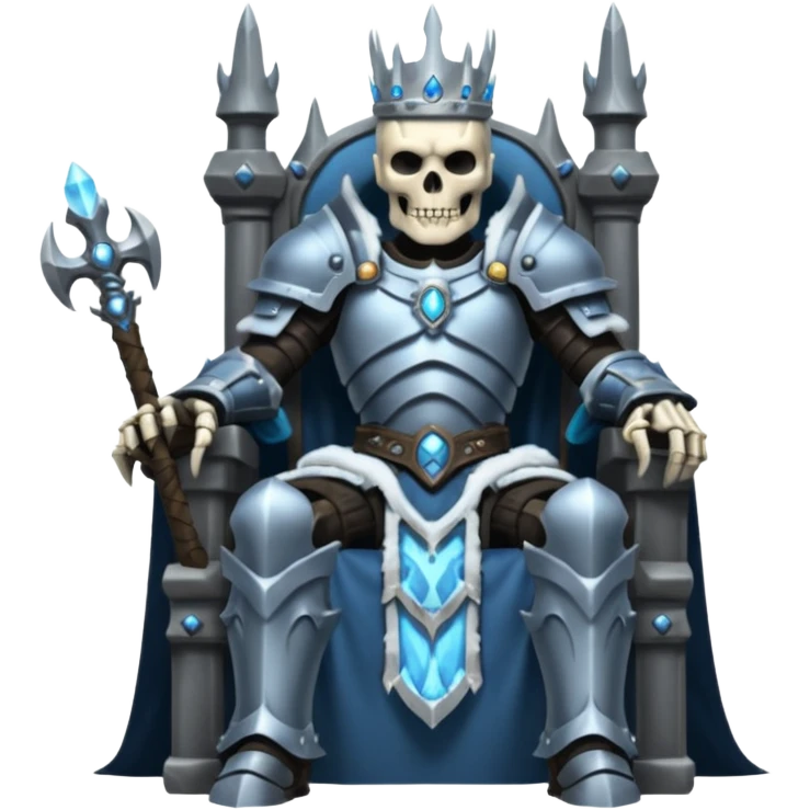 Lich King on trone emoji