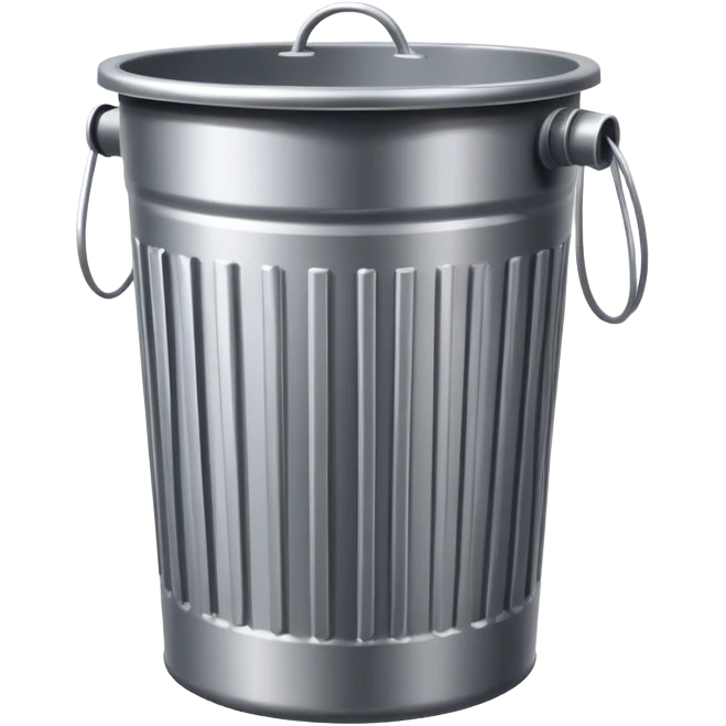 garbage can emoji