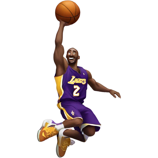 Kobe Bryant dunking emoji