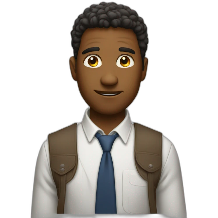 A man who didn't do this homework emoji