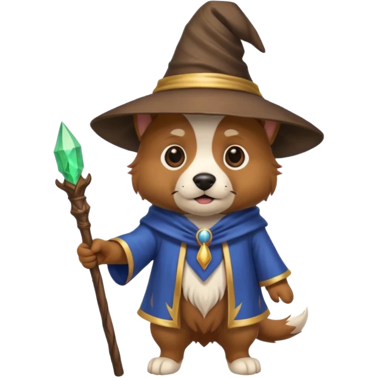 Dog wizard emoji