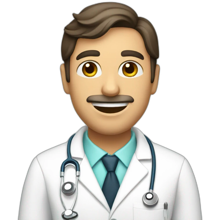 spanish Aesthetic doctor saying hello emoji