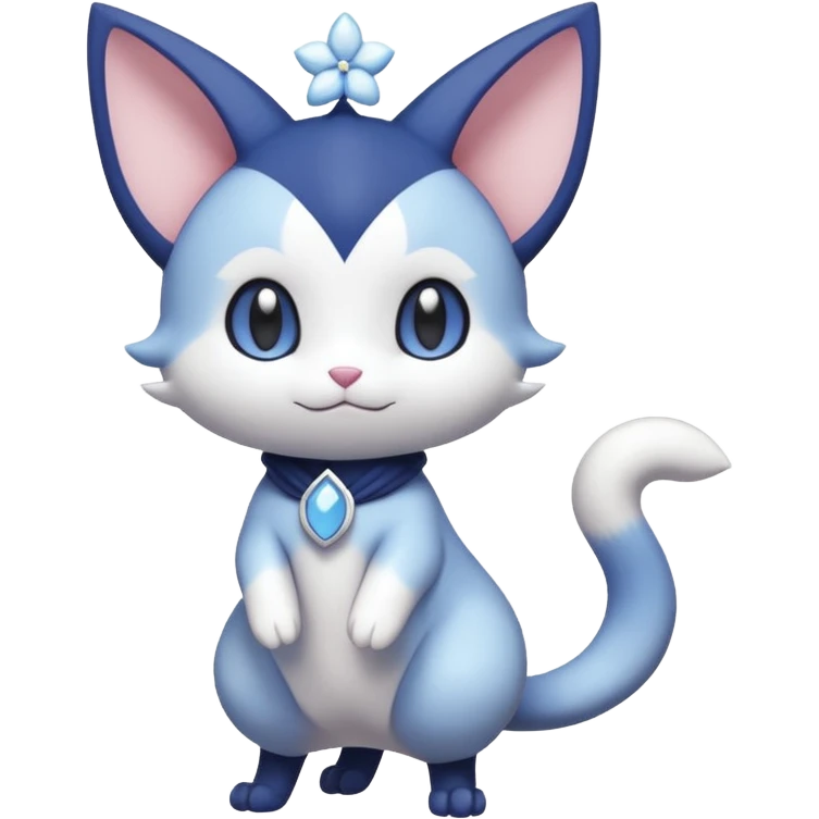 Cute Adorable Kawaii Royal Elegant Tall Pretty Beautiful Skitty-Meowstic-Gorebyss-Pokémon (full body) emoji