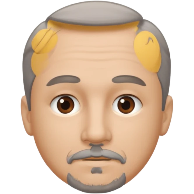 MALE, GREY/BROWN HAIR, GREY GOATY, ROUND FACE emoji