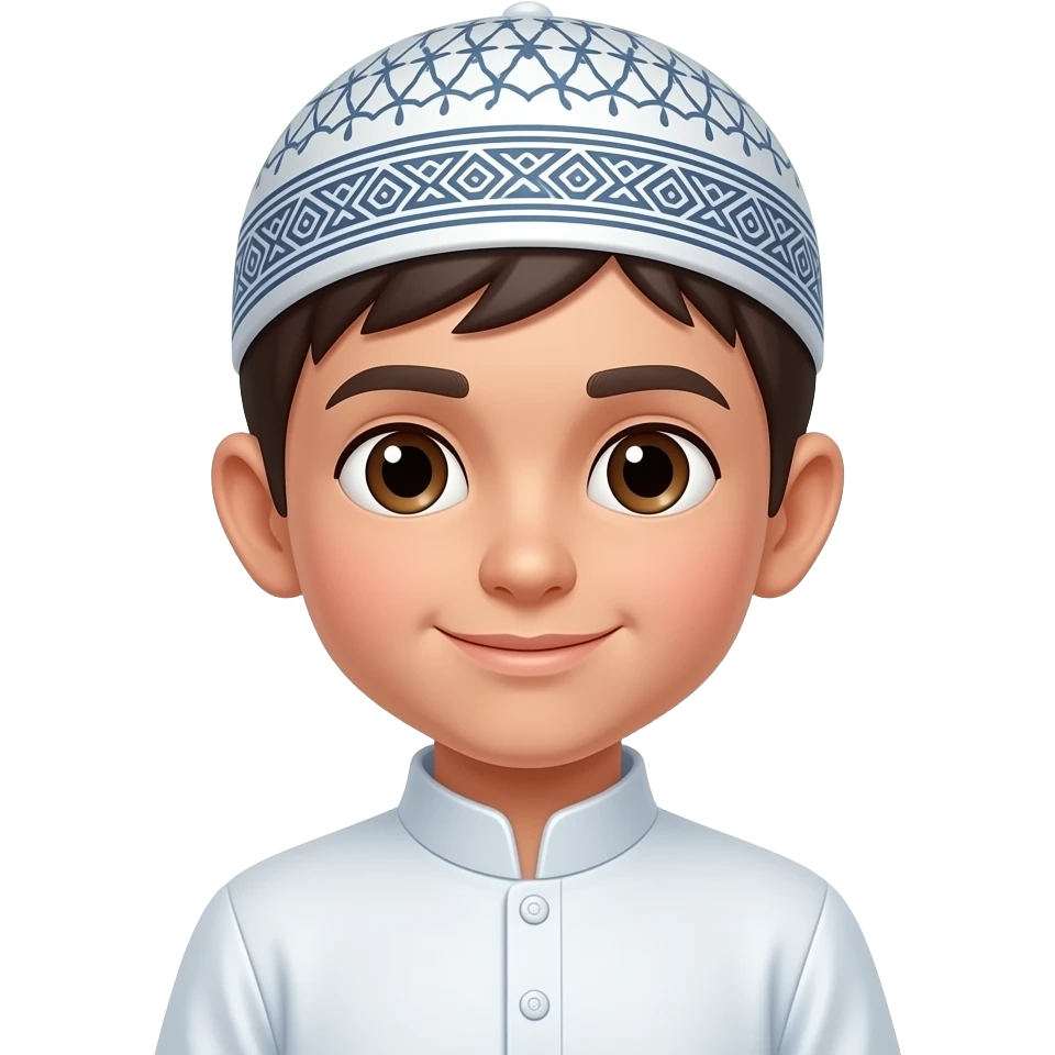 Show a muslim boy with a muslim cap emoji