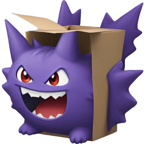 Gengar in the move box  emoji