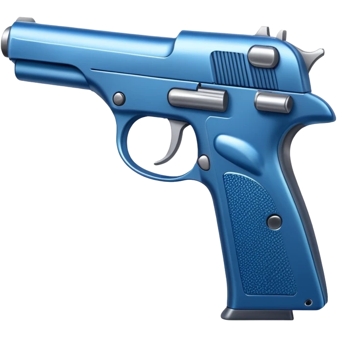 Modern pistol with a blue tint emoji