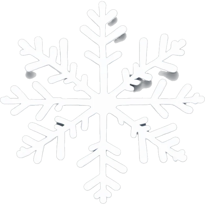 Heart shaped snowflake  emoji