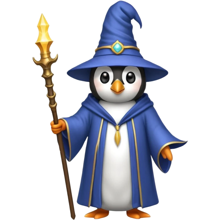Penguin Wizard emoji