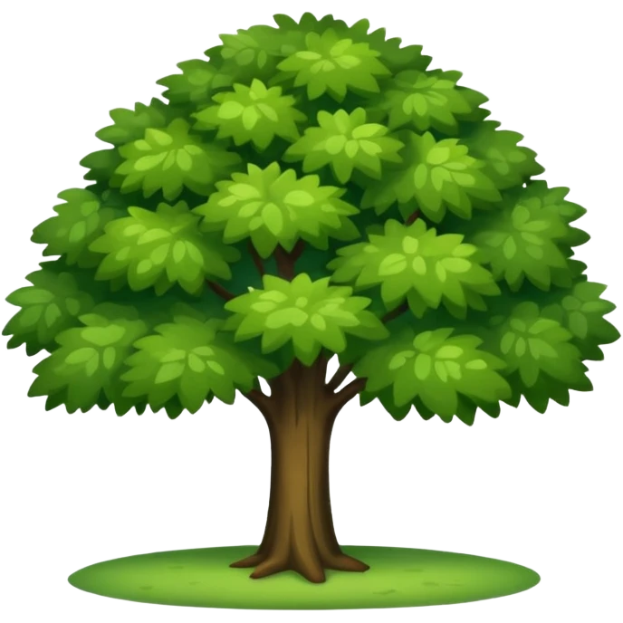 Shade of a tree  emoji