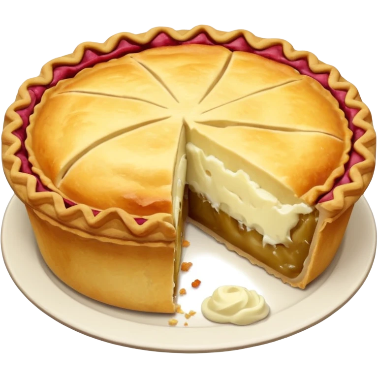 pie with mashed potato emoji