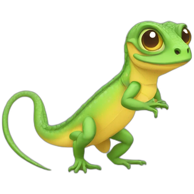 lizard 2d vector style emoji