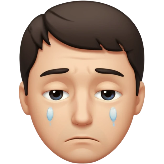 sad man looking down emoji