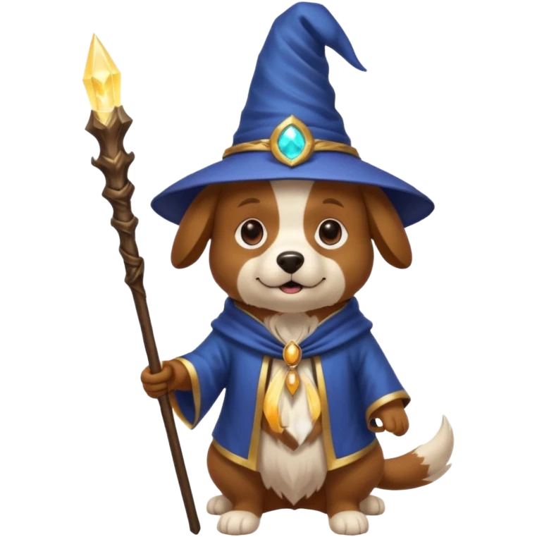 Dog wizard emoji