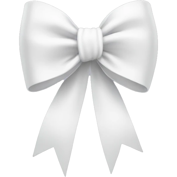 white bow emoji
