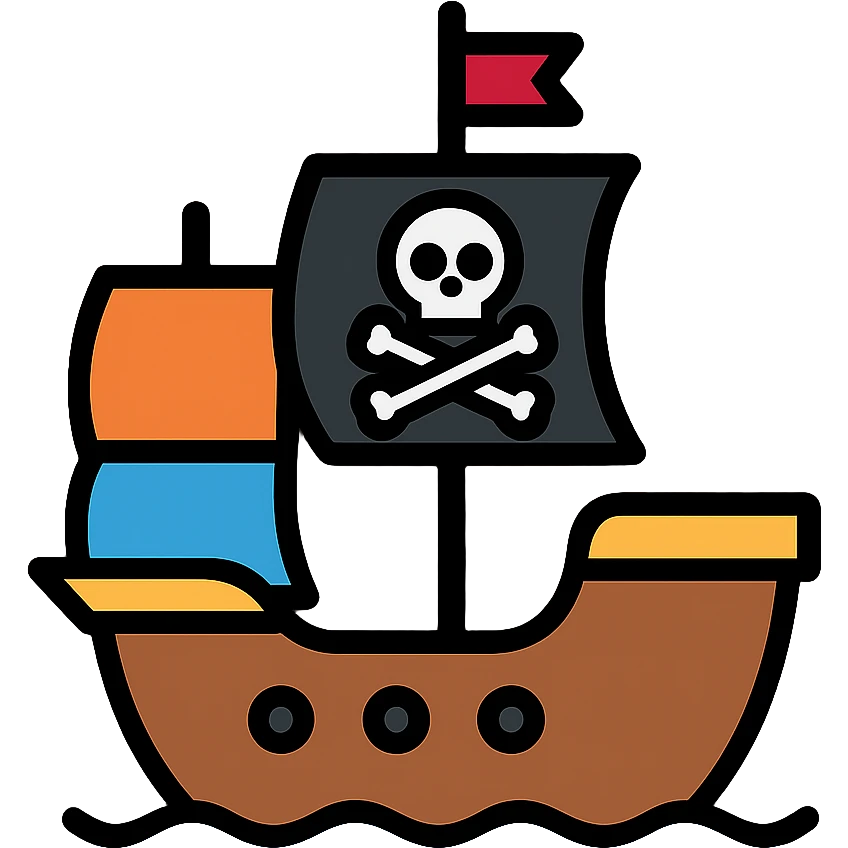 pirate ship emoji