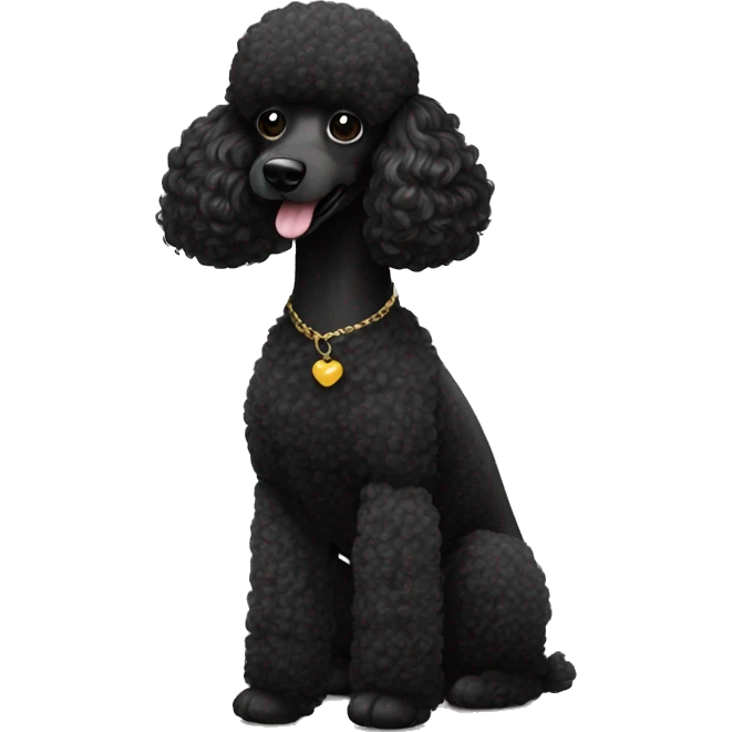 I want a black poodle  emoji