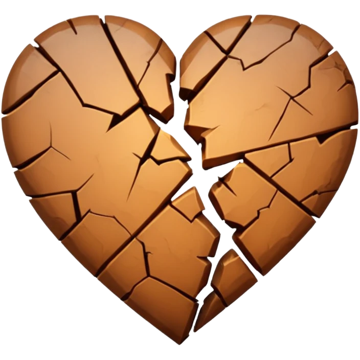 Brown broke heart emoji