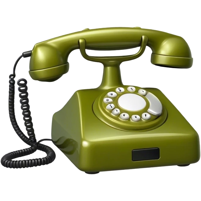 olive color phone emoji