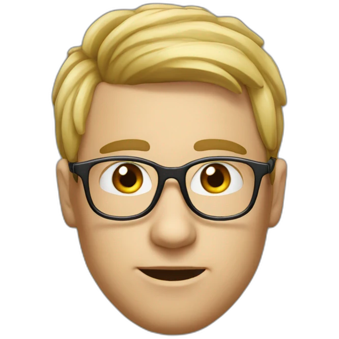 nerd avec un mouchoir dans le nez emoji