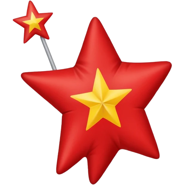 Bandera galician con una estrella roja en el medio emoji